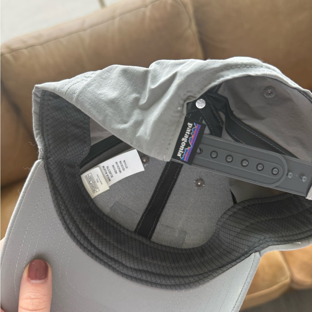 Patagonia Gray Logo Patch Baseball Hat - Picture 3 of 4